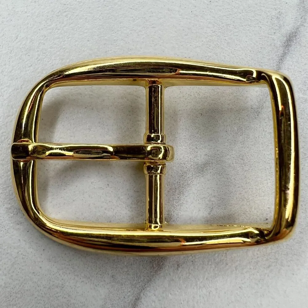 Vintage Gold Tone Simple Basic Belt Buckle for up to 1 Inch Belt